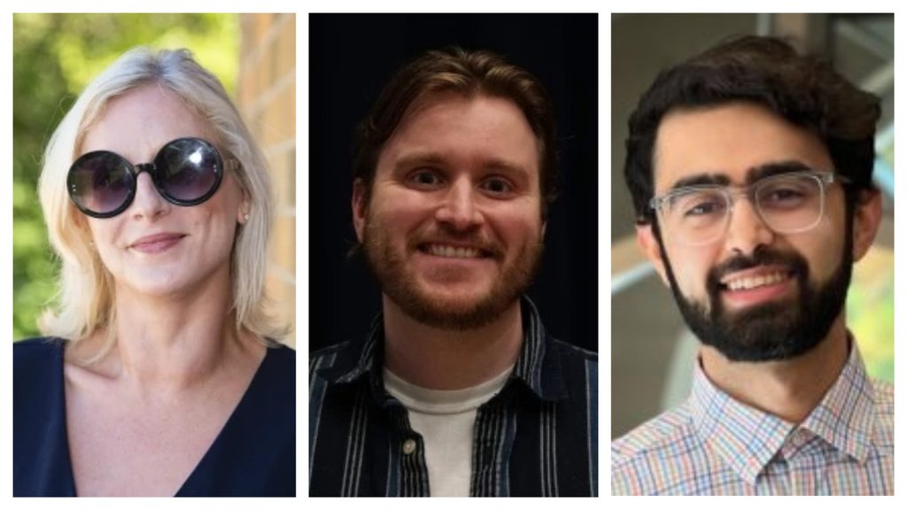 Headshots of three new board members.